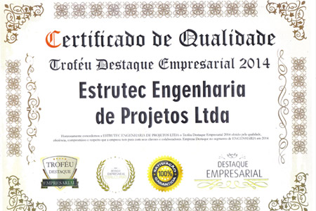 Premiação 4 - Estrutec Engenharia
